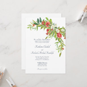 Hochzeit mit kaskadierenden Erinnerungen Einladung