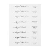 Hochzeit mit kursivem Drehbuch und handgeschrieben (Bogen)