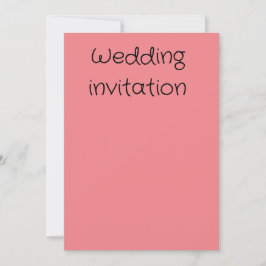 Hochzeit mit Lachs und Pfirsich Einladung