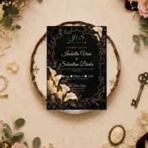 Hochzeit mit launischer Calla-Lilie und Schmetterl