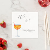 Hochzeit mit Liebe auf den ersten Spritz Serviette (Beispiel)