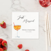 Hochzeit mit Liebe auf den ersten Spritz Serviette (Beispiel)