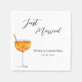 Hochzeit mit Liebe auf den ersten Spritz  Serviette