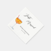 Hochzeit mit Liebe auf den ersten Spritz Serviette (Ecke)