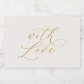 Hochzeit mit Liebe Schaumweinetikett (Einzelnes Label)