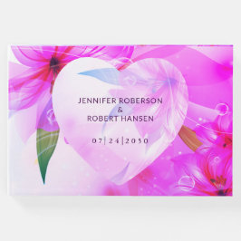 Hochzeit mit Lila Blumenkohl Gästebuch