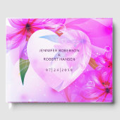Hochzeit mit Lila Blumenkohl Gästebuch (Vorderseite)