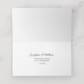 Hochzeit mit Lila Orchidee Platzkarte (Innenseite Aufgefaltet)