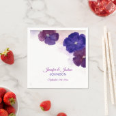 Hochzeit mit Lila Pflaumenviolett Serviette (Beispiel)