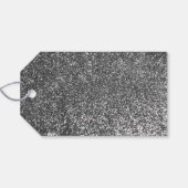 Hochzeit mit lila und silberfarbener Wasserfarbe Geschenkanhänger (Rückseite Horizontal)