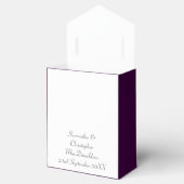 Hochzeit mit lila und weißem Damast Geschenkschachtel (Geöffnet)