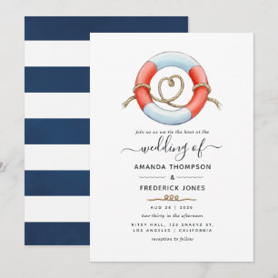 Hochzeit mit maritimem Thema Einladung