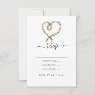 Hochzeit mit maritimem Thema RSVP Karte