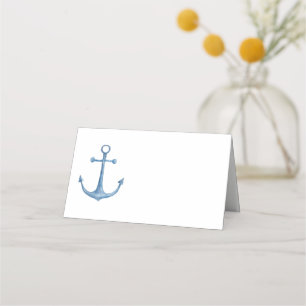 Hochzeit mit maritimem Thema. Sitzplatzkarte mit b Platzkarte