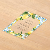 Hochzeit mit marokkanischen Tischen und Zitronen i Acryleinladungen (Ablage )