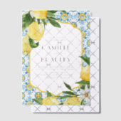 Hochzeit mit marokkanischen Tischen und Zitronen i Pergament Einladungen (Versetzt (Einladung))