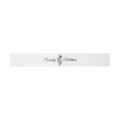 Hochzeit mit Minimalistischen Schwarz-weißen Sonne Einladungsbanderole (Flach)