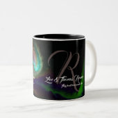 Hochzeit mit Monogramm Kaffeetassen (VorderseiteRechts)