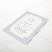 Hochzeit mit nautischem Anker Folieneinladung (Gedreht)