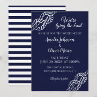 Hochzeit mit nautischem Seil Weiß Marine-Hochzeit