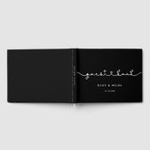 Hochzeit mit niedlichem verbindendem Schriftart Gästebuch (Voll)