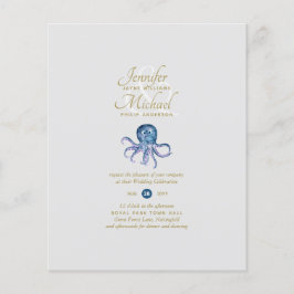 Hochzeit mit niedlicher Octopus-Meereswelt