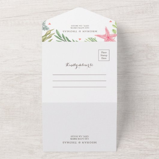 Hochzeit mit QR Code UAWG All In One Einladung (Außenbereich)