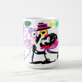 Hochzeit mit rosa Flamingos Kaffeetasse (Mittel)