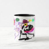 Hochzeit mit rosa Flamingos Tasse (Zentrum)