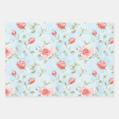 Hochzeit mit schönen roten Rosen Geschenkpapier Set (Vorderseite 3)