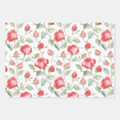 Hochzeit mit schönen roten Rosen Geschenkpapier Set (Vorderseite 2)