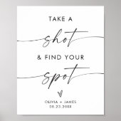 Hochzeit mit Shot Sign, Hochzeitssymbol Poster (Vorne)