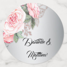 Hochzeit mit Silber und Rosa Konfetti