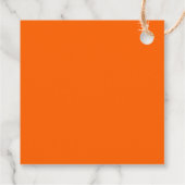 Hochzeit mit tropischen Palmen dank dunkelgrüner O Geschenkanhänger (Rückseite)