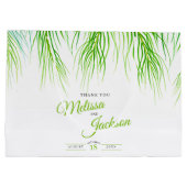 Hochzeit mit tropischen Palmen dank üppiger Vegeta Große Geschenktüte (Rückseite)