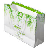 Hochzeit mit tropischen Palmen dank üppiger Vegeta Große Geschenktüte (Vorderseite Schrägansicht)