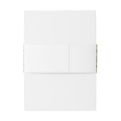 Hochzeit mit tropischen Pflanzen Einladungsbanderole (Rückseitenbeispiel)