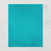 Hochzeit mit Türkis und Gold Flyer (Hinten)