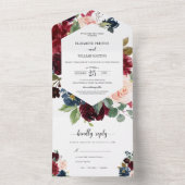 Hochzeit mit UAWG All In One Einladung (Innen Boden)