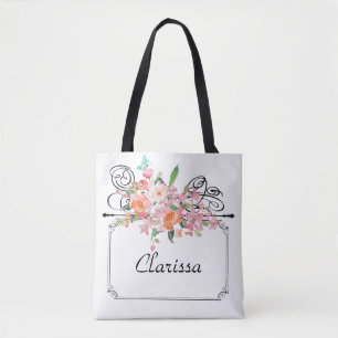 Hochzeit mit viktorianischem Blumenbezug Tasche
