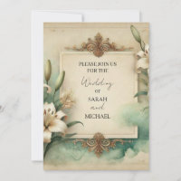 Hochzeit mit Vintage-Lilien