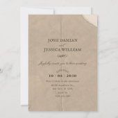 Hochzeit mit Vintagem Foto Einladung (Rückseite)