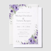 Hochzeit mit violetten Wasserfarben Pergament Einladungen (Versetzt)