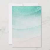 Hochzeit mit Wasser und Sand Einladung (Rückseite)