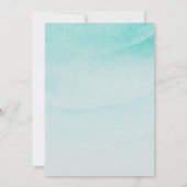 Hochzeit mit Wasser und Sand Einladung (Rückseite)