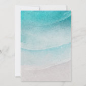 Hochzeit mit Wasser und Sand Einladung (Rückseite)