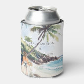 Hochzeit mit Wasserfarbe Dosenkühler (Kanne Vorderseite)