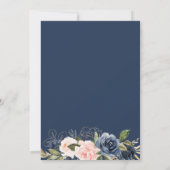 Hochzeit mit Wasserfarbe Einladung (Rückseite)