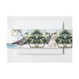 Hochzeit mit Wasserfarbe Einladungsbanderole