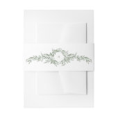 Hochzeit mit weißem Salbei Einladungsbanderole (Vorderseite Beispiel)